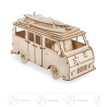 Holzbausatz 3D Campingbus 77-tlg 30x13x17cm natur