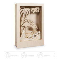 Holzbausatz 3D Flamingo...
