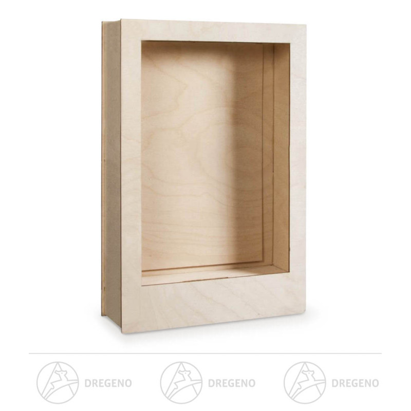 Holzbausatz 3D Motivrahmen 8-tlg 20x30x6,6cm natur