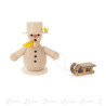 Bastelset Räuchermann ca. 14cm Schneemann mit Schlitten