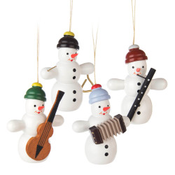 Behang Schneemannquartett...