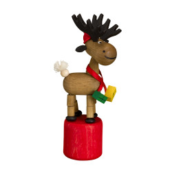 Weihnachtselch Wackeltier