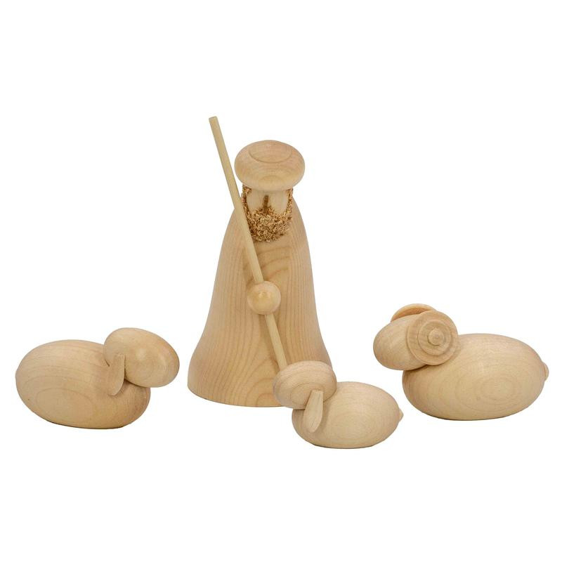 Hirtengruppe natur 4-teilig 12cm