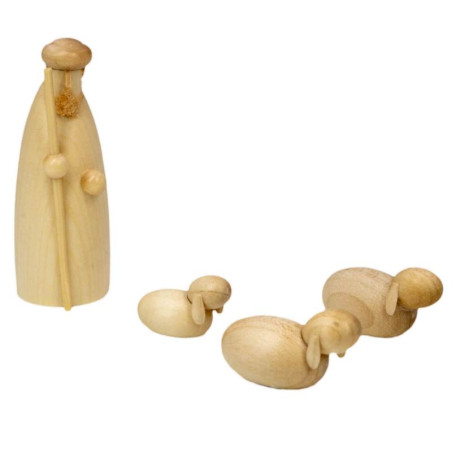 Hirtengruppe natur 4-teilig 6cm