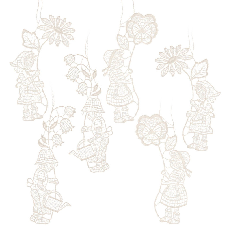 Behang Blumenkinder 6-teilig, sortiert 2x 147771 2x 147772 2x 147773 13cm