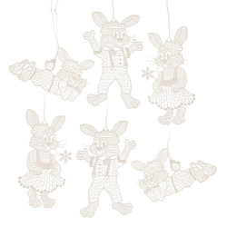 Behang Hasen sortiert...