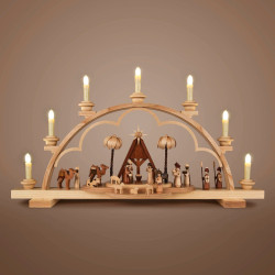Schwibbogen mit Christi Geburt, elektrisch beleuchtet 34x 64cm