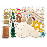 Bastelset Rauchhaus Eulen 14 x 18cm