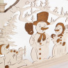 Schwibbogen mit Schneemännern, elektrisch beleuchtet43x69cm