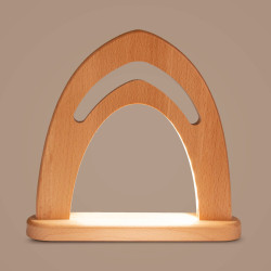 Leuchterbogen -unbestückt- mit LED indirekt beleuchtet 25x25cm