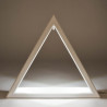 Beleuchtetes Dreieck weiß 30cm mit LED Band 12V/Trafo 100-240V 31x35cm