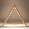Beleuchtetes Dreieck natur 35cm mit LED Band 12V/Trafo 100-240V 35x40cm