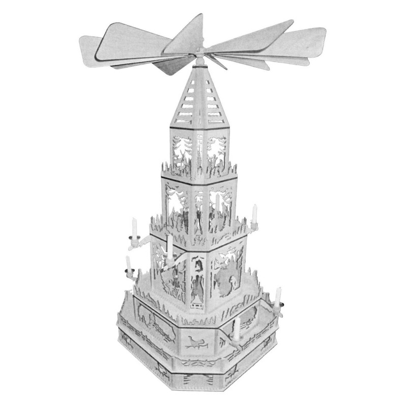 Laubsägevorlage Pyramide Motiv Erzgebirgische Weihnachtspyramide Höhe ca. 90cm 90cm