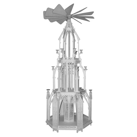 Laubsägevorlage Pyramide Motiv Weihnachtspyramide gotischer Stil Höhe ca. 90cm