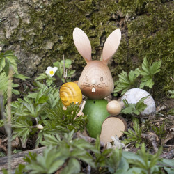 Hase Stupsi mit Schnecke 11x7cm