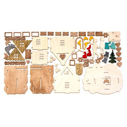 Bastelset Spardose Hänsel und Gretel 12x14cm