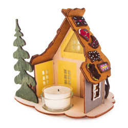 Bastelset Teelichthalter Hänsel und Gretel 12x16cm