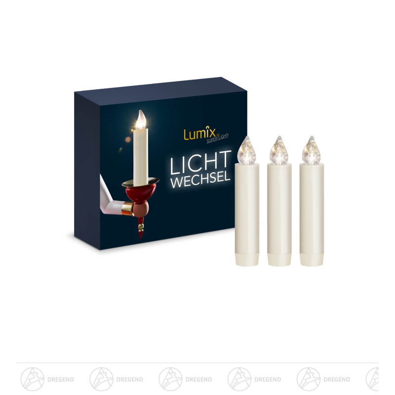 LUMIX CLASSIC MINI S,-superlight- Erweiterungs-Set 3 Kerzen, 3 Batterien