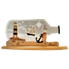 Motivleuchte Flaschenpost Maritim 47,0 x 22,0 x 8,2 cm