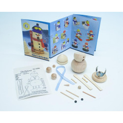 Bastelsatz Skifahrer Räuchermännchen 8 cm