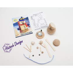 Bastelsatz Skifahrer Räuchermännchen 8 cm