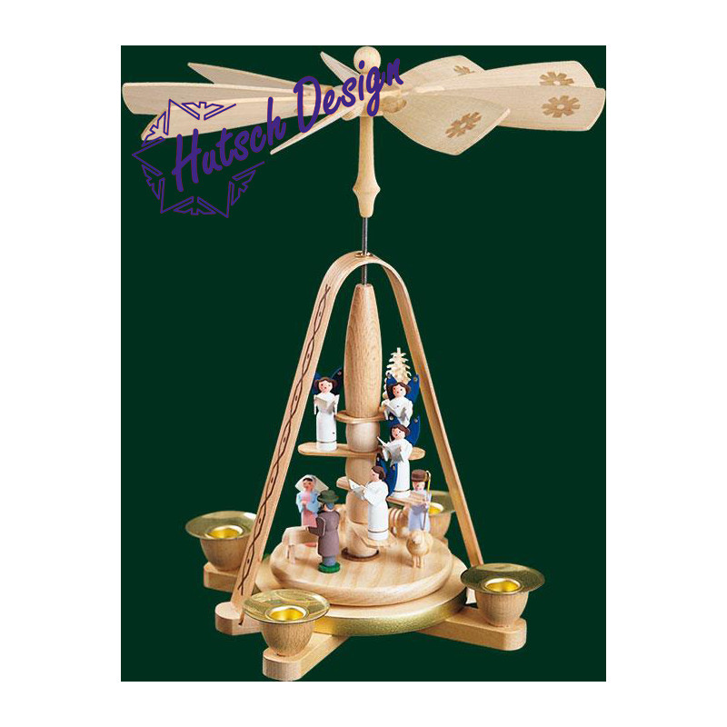 Pyramide Engeltreppe mit Christi Geburt  28 cm