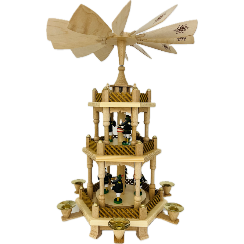 Pyramide Bergmannszug 2-stöckig 43cm