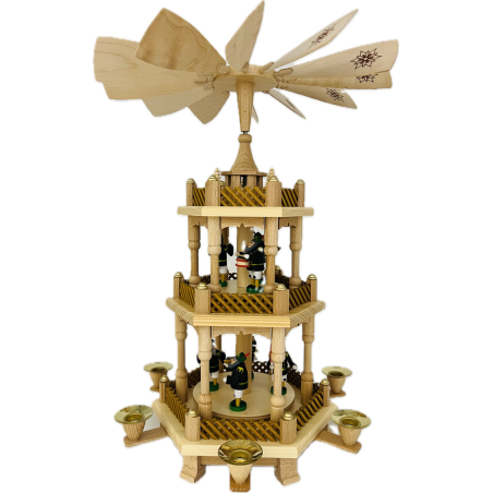 Pyramide Bergmannszug 2-stöckig 43cm