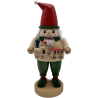 Nussknacker Zwerg mit Eisenbahn 23cm