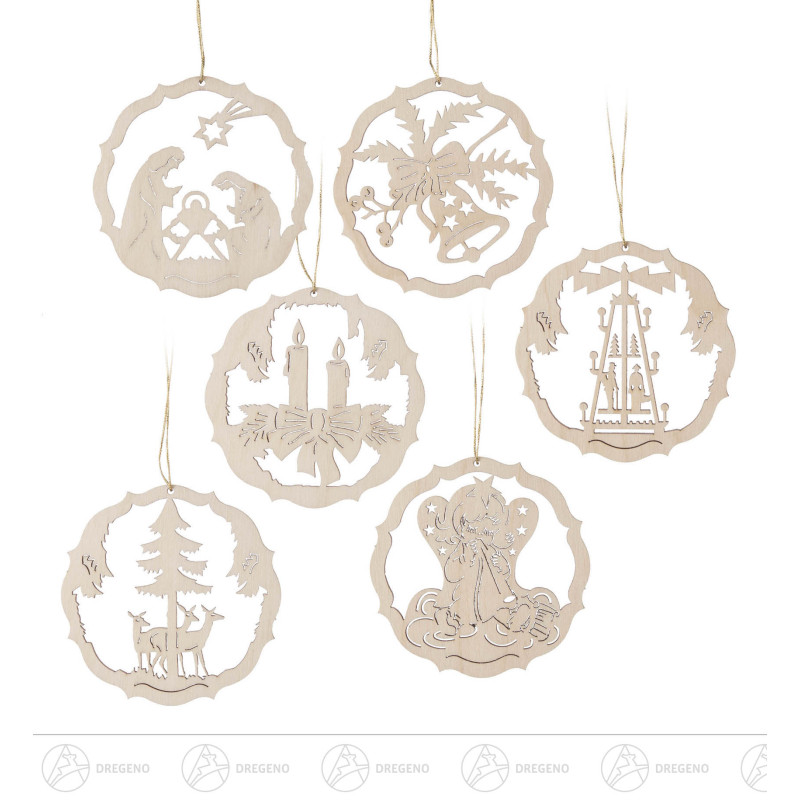 Behang Weihnachtsfiguren im Ring, Satz 1 (6)