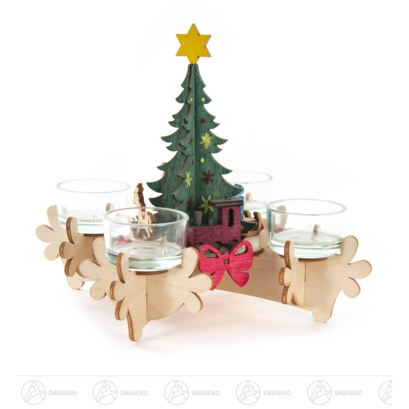 Bastelset Adventsleuchter  16x10x10,5cm