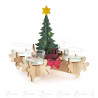 Bastelset Adventsleuchter  16x10x10,5cm