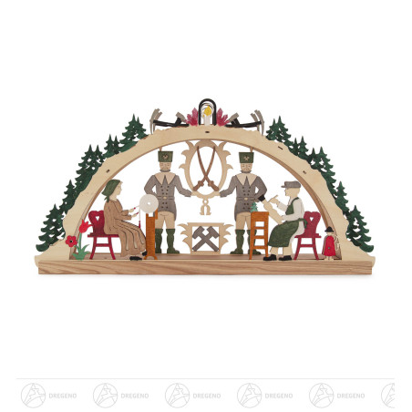 Bastelset Schwibbogen mit LED Band Erzgebirge 20x40cm