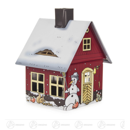 Räucherhaus Metall Wintermotiv