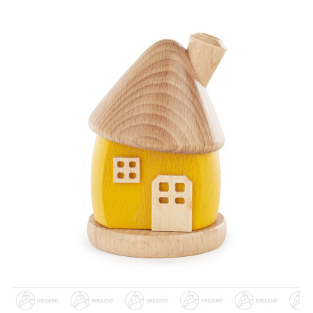 Räucherhaus gelb 8,5cm