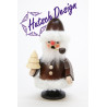 Räuchermann Weihnachtsmann natur  12,0 cm
