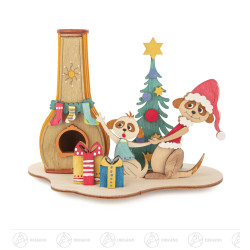 Bastelset Räucherofen Erdmännchen 16x25cm