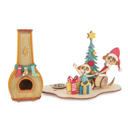 Bastelset Räucherofen Erdmännchen 16x25cm