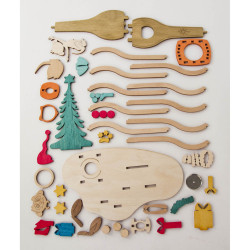 Bastelset Räucherofen Erdmännchen 16x25cm