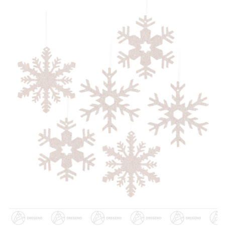 Behang Schneekristall weiß (6)