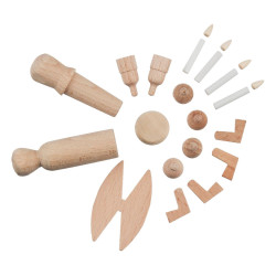 Bastelset Engel und Bergmann 8cm