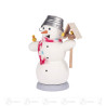 Räuchermann Schneemann mit Vogelhaus