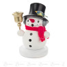 Räuchermann Schneemann mit Glocke