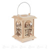 Tischlaterne Winterdorf 17cm