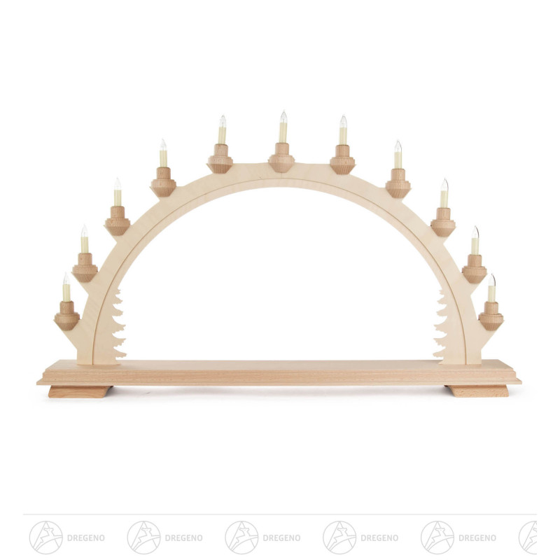 Schwibbogen ohne Bestückung elektrisch beleuchtet 40 x68cm