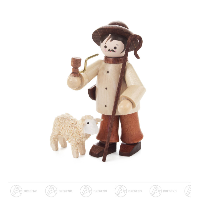 Hirte mit Schaf natur