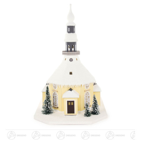 Lichterhaus Seiffener Kirche, elektr. Beleuchtung