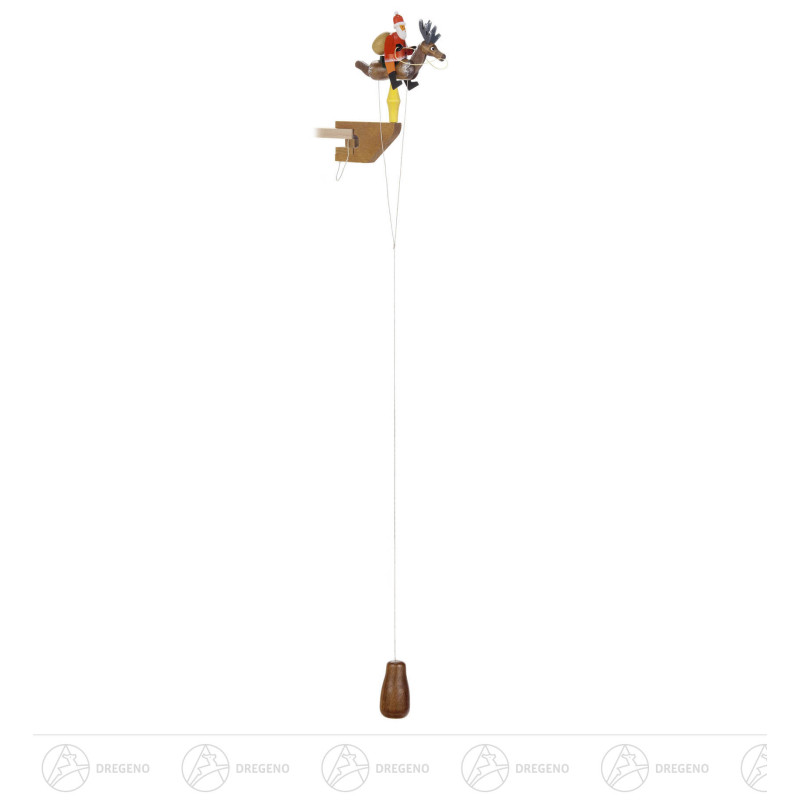 Pendelreiter Weihnachtsmann auf Rentier