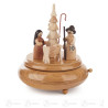 Spieldose mit Krippefiguren, natur Melodie:Am Weihnachtsbaume