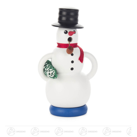 Räuchermann Schneemann mit Baum 11cm